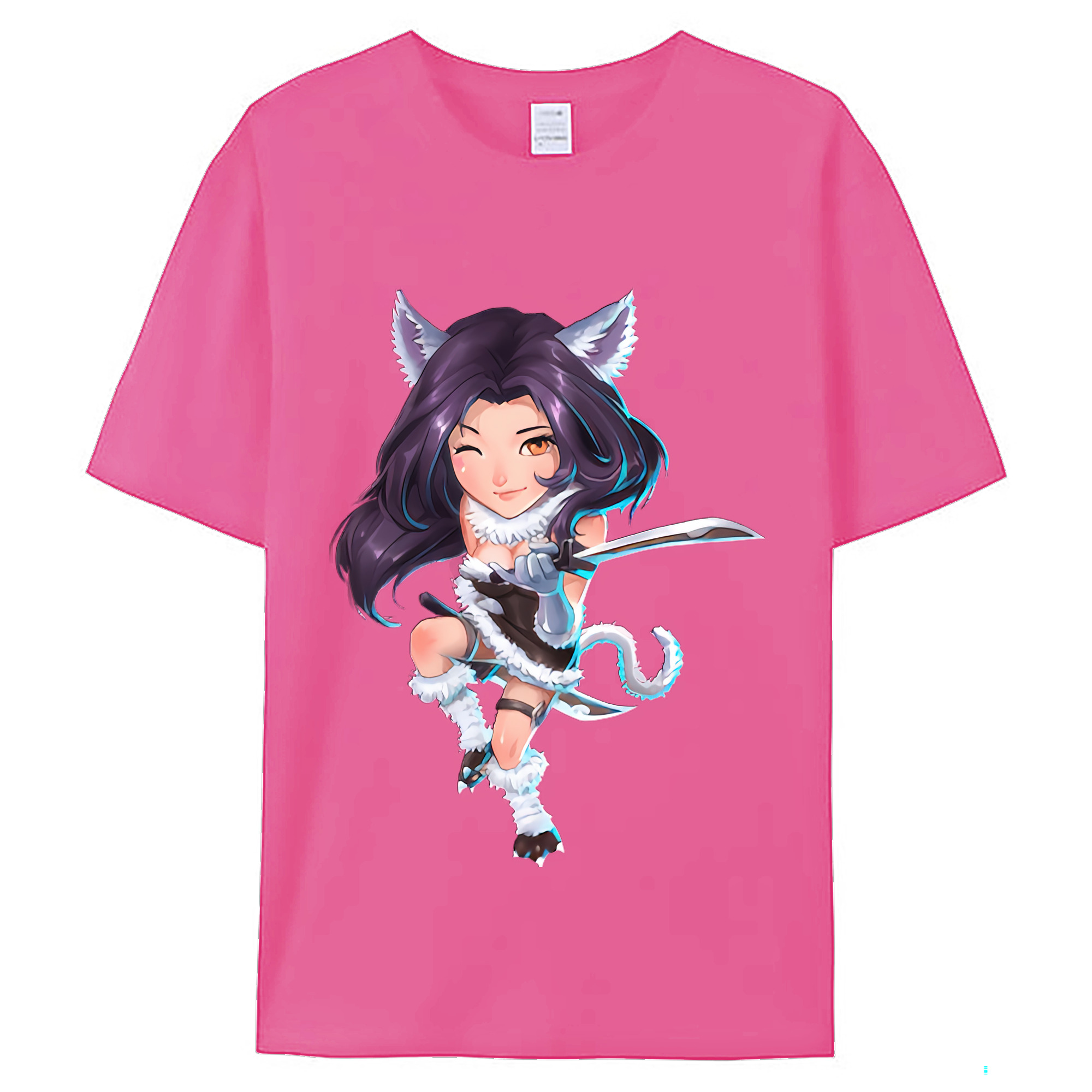 （画像用） リーグ・オブ・レジェンド League of Legends LOL レディースカジュアルプリントTシャツ（綿100％）